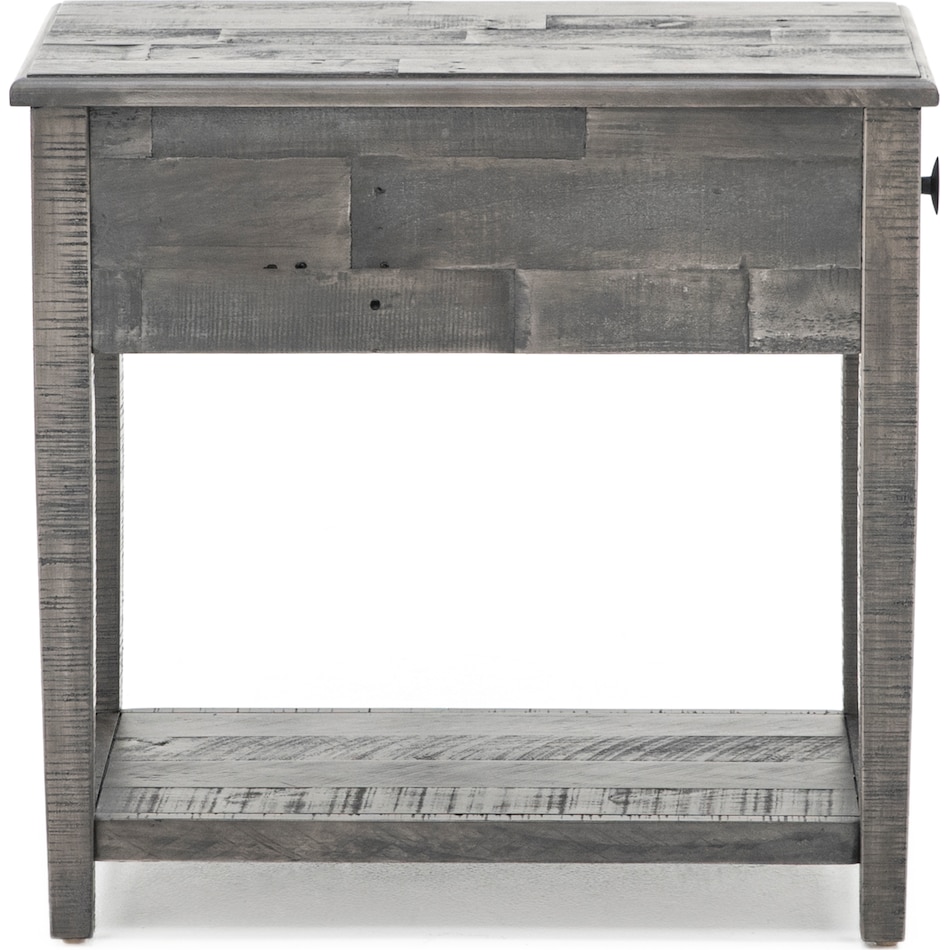 ashy grey end table   