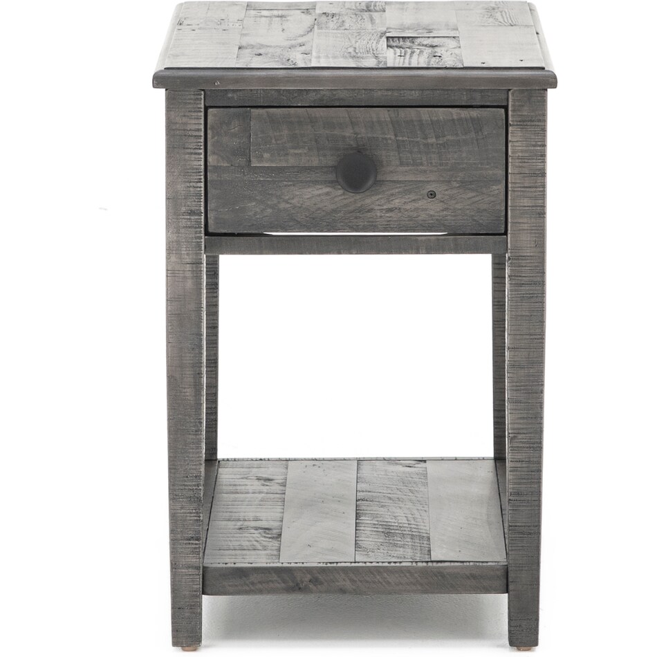 ashy grey end table   