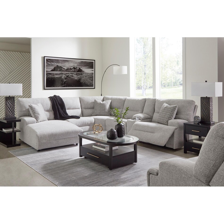 ashy grey mtn fab sectional pkg  