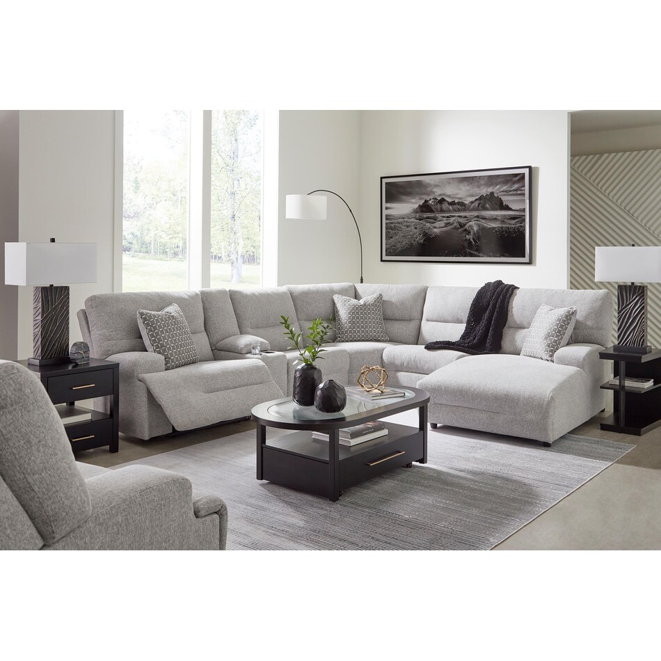 ashy grey mtn fab sectional pkg  