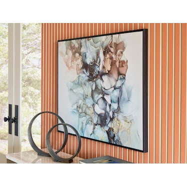 Odyssey Tan Framed Canvas 40"W x 30"H
