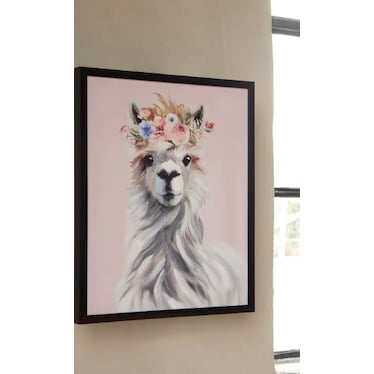 Josie Llama Wall Art 20"W x 24"H