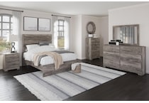 ashy grey queen bed package pqp  