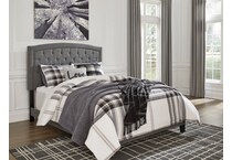 ashy grey queen bed package q  