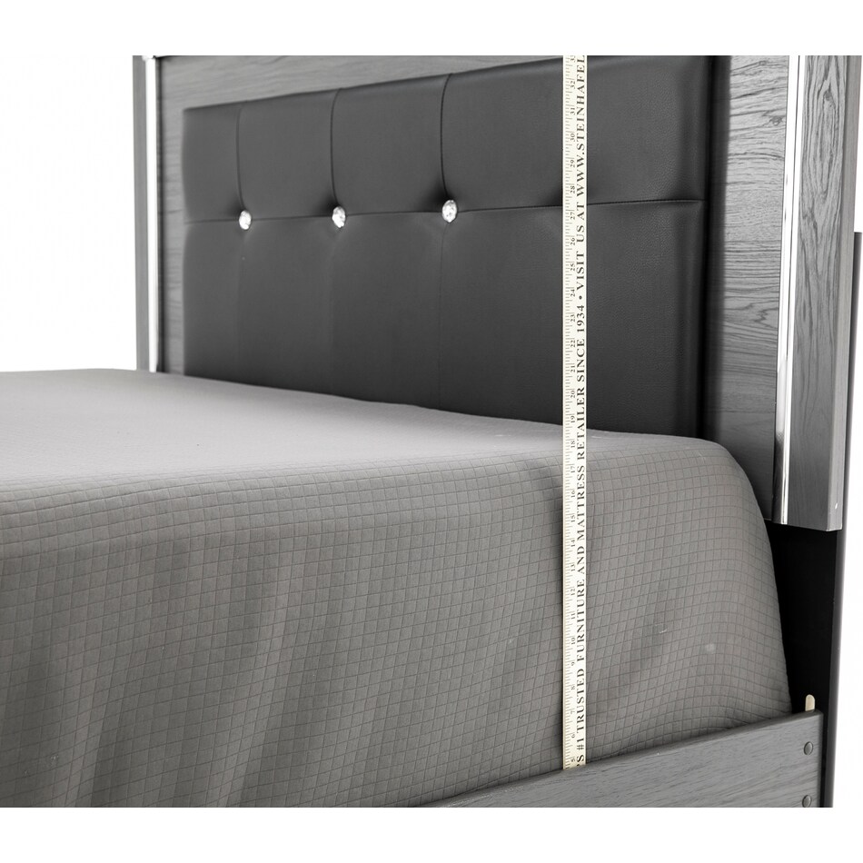 ashy grey queen bed package q  