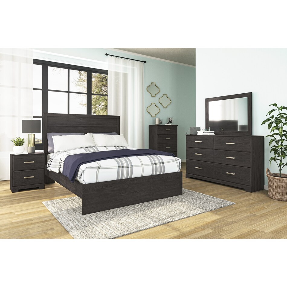 ashy grey queen bed package q  