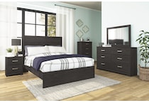 ashy grey queen bed package q  