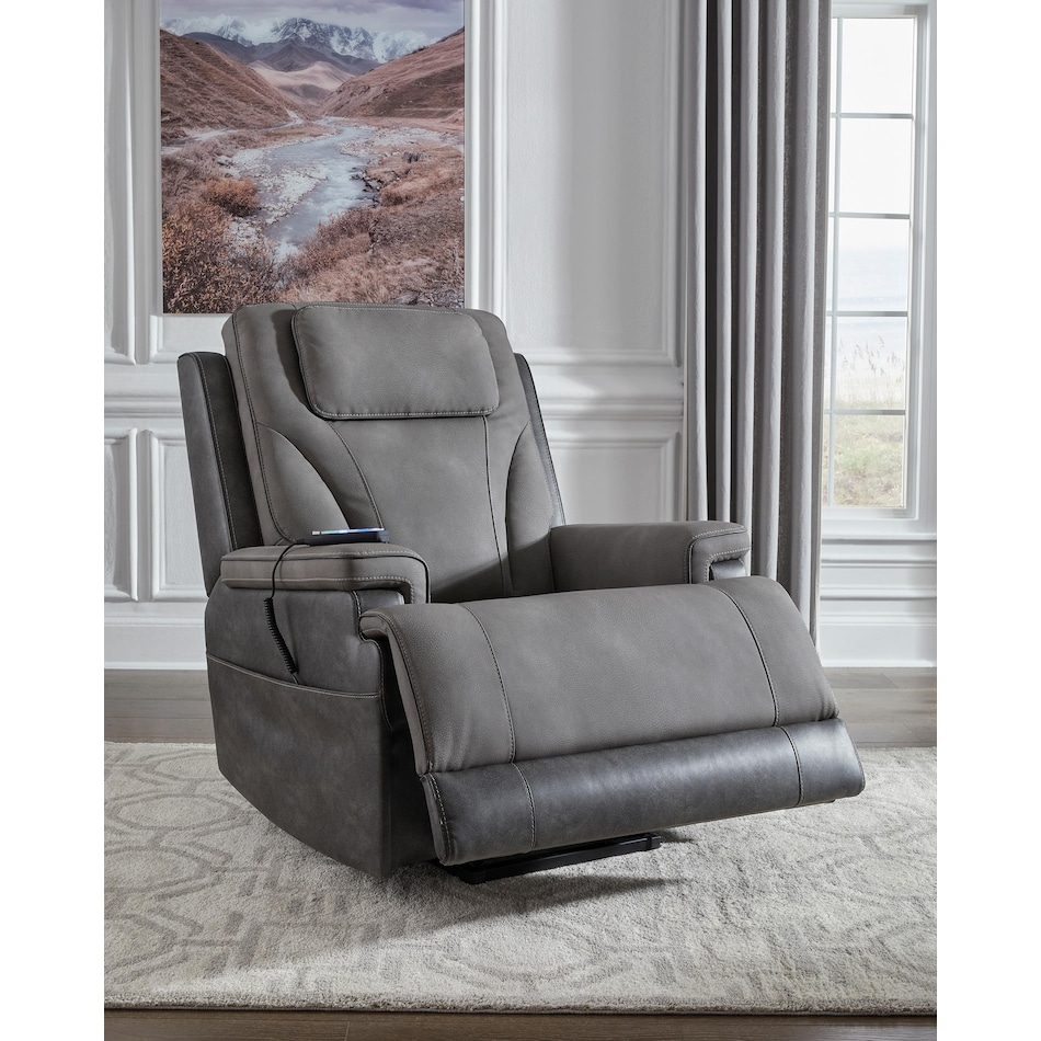 ashy grey recliner   