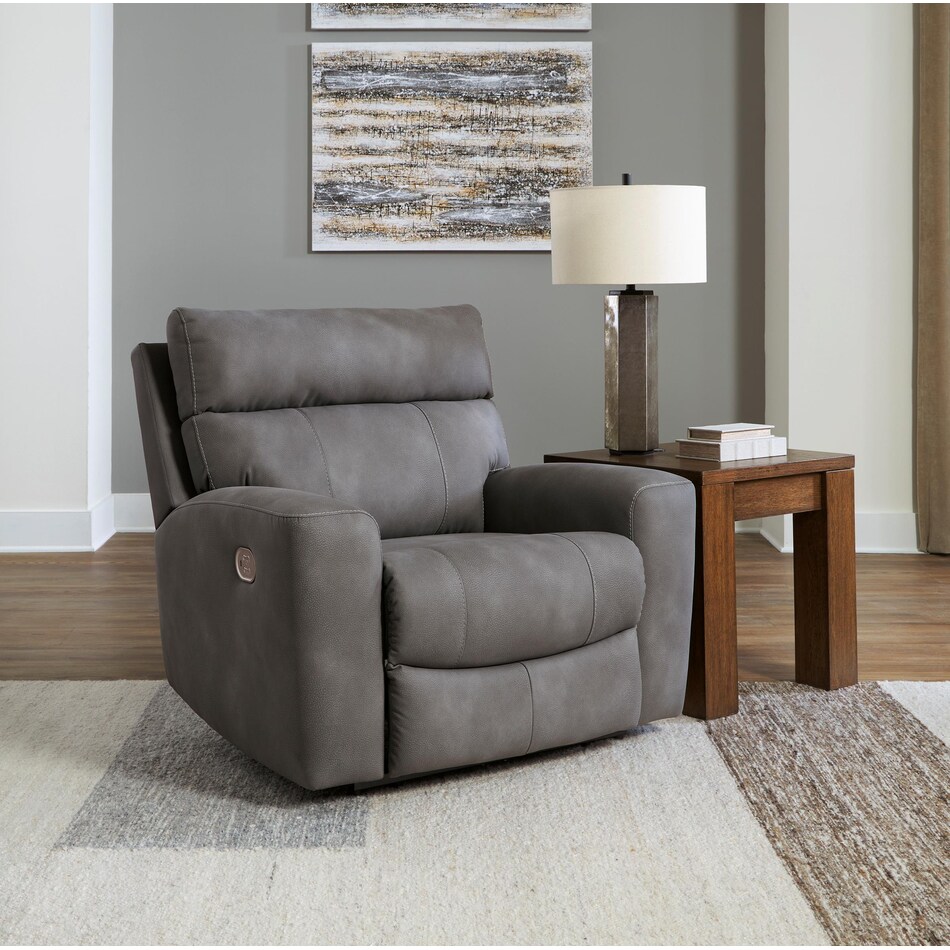 ashy grey recliner   