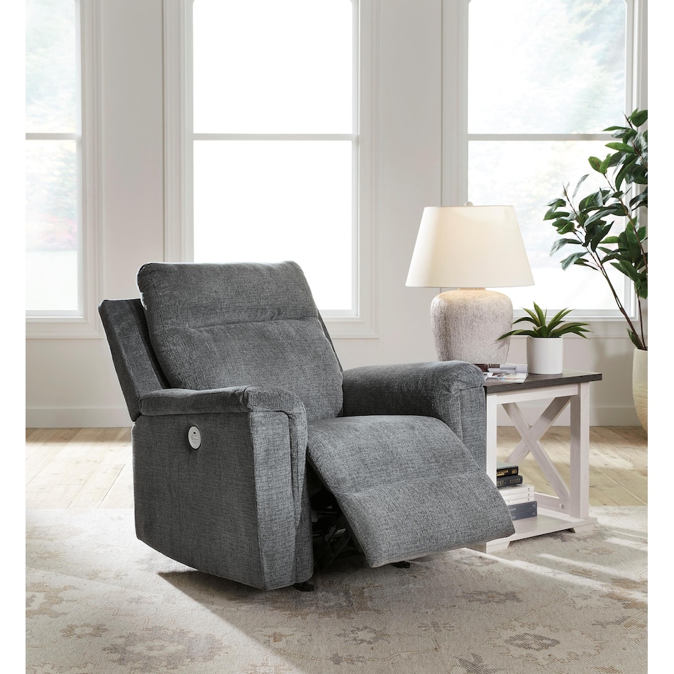 ashy grey recliner z  