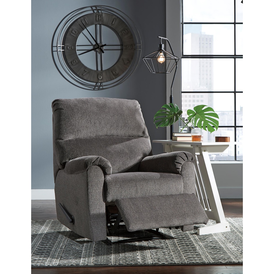 ashy grey recliner   