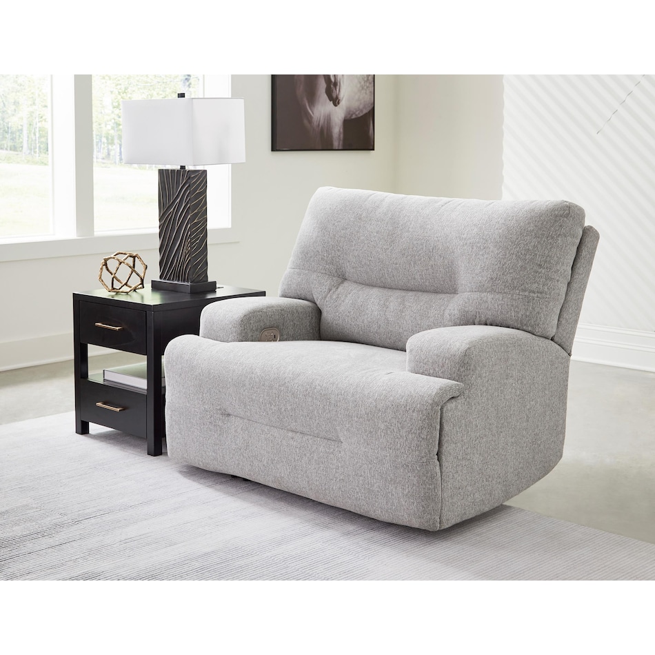 ashy grey recliner   