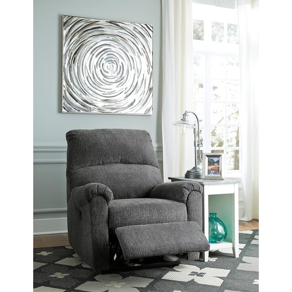 ashy grey recliner   