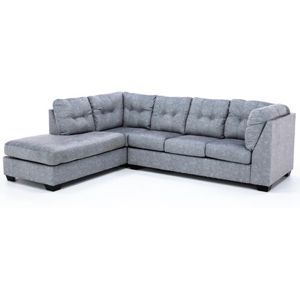 Todd 2-Pc. Sectional in Steel