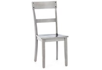 ashy grey standard height side chair   