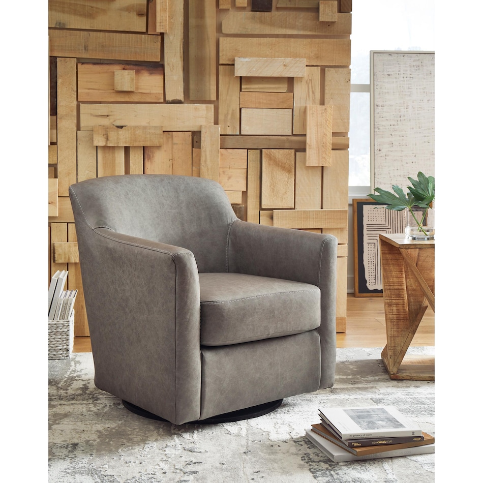 ashy grey swivel chair   
