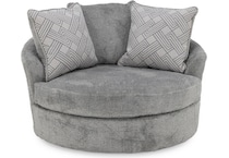 ashy grey swivel chair z  