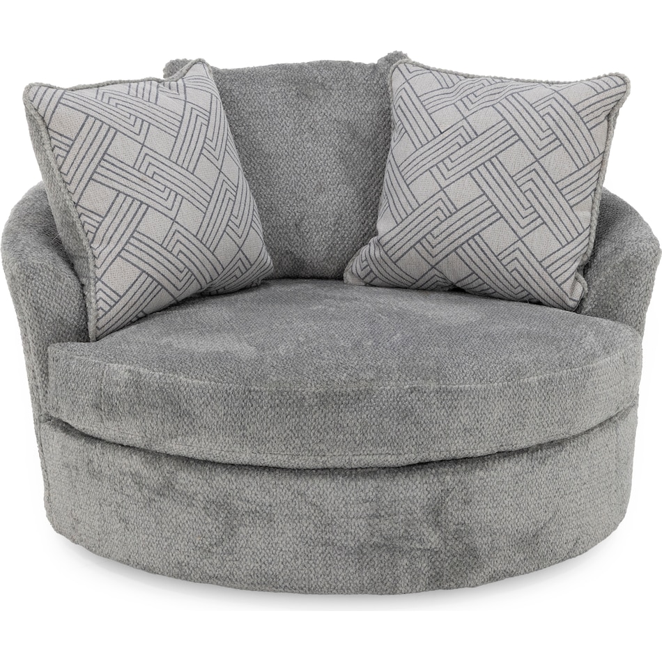 ashy grey swivel chair z  