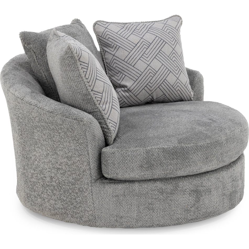 ashy grey swivel chair z  