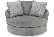 ashy grey swivel chair z  