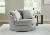 ashy grey swivel chair lifestyle image z  