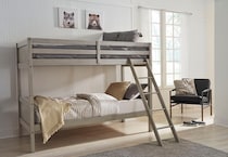 ashy grey twin bunk bed package ttp  
