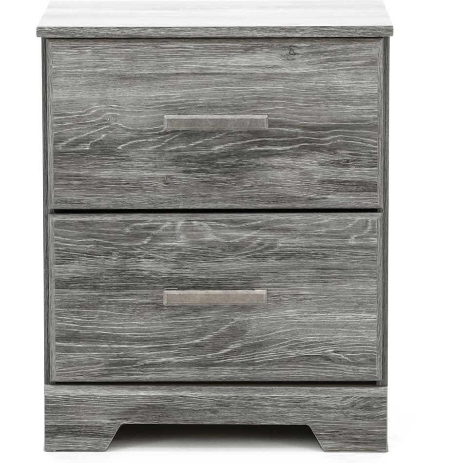 ashy grey two drawer   