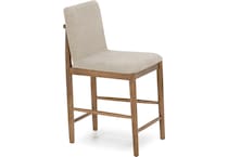 ashy light brown   tan inch & over bar seat stool   