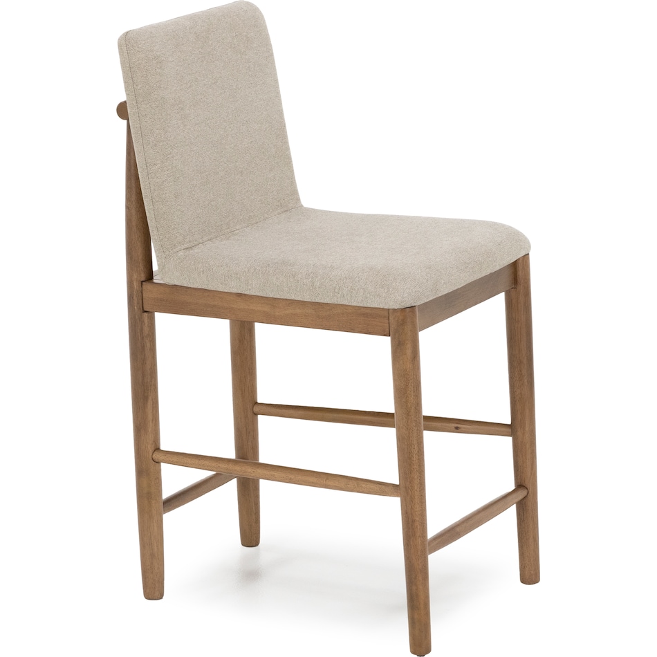 ashy light brown   tan inch & over bar seat stool   