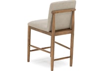 ashy light brown   tan inch & over bar seat stool   