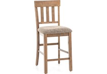 ashy light brown counter height stool   