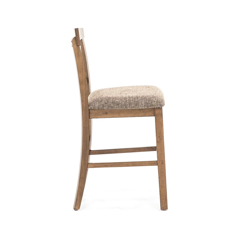 ashy light brown counter height stool   