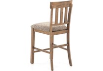 ashy light brown counter height stool   