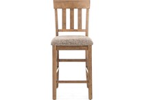 ashy light brown counter height stool   