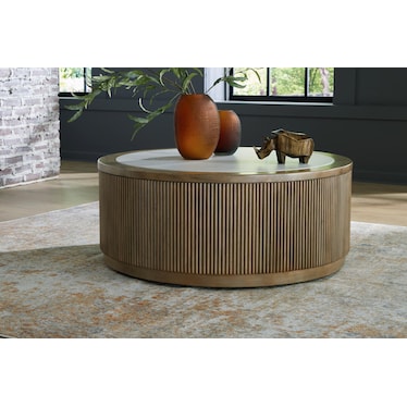 Carrara Brown Cocktail Table
