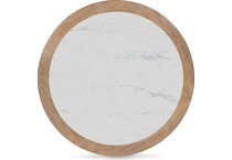 ashy light glazed wood   faux carrara marble top cocktail table crr  
