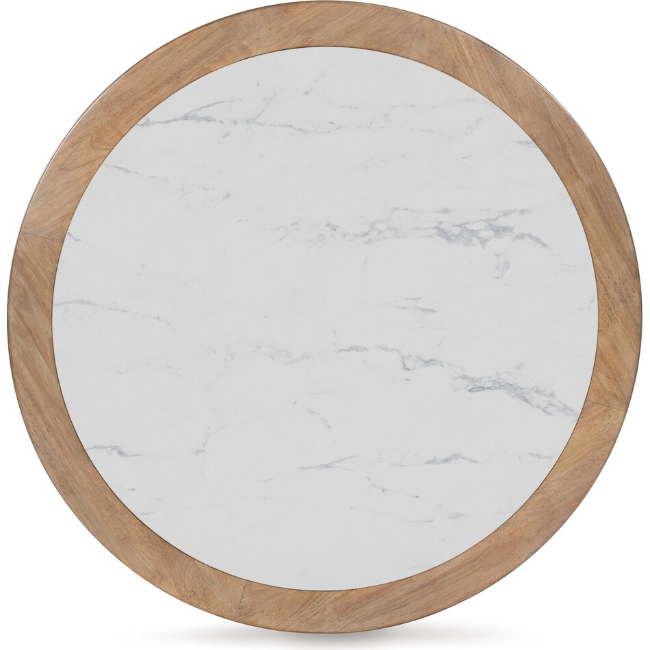 ashy light glazed wood   faux carrara marble top cocktail table crr  