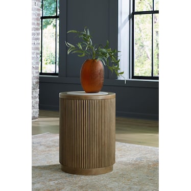 Carrara Brown End Table