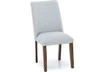 ashy light gray polyester inch standard seat height side chair   