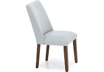 ashy light gray polyester inch standard seat height side chair   