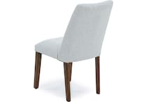 ashy light gray polyester inch standard seat height side chair   
