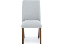 ashy light gray polyester inch standard seat height side chair   