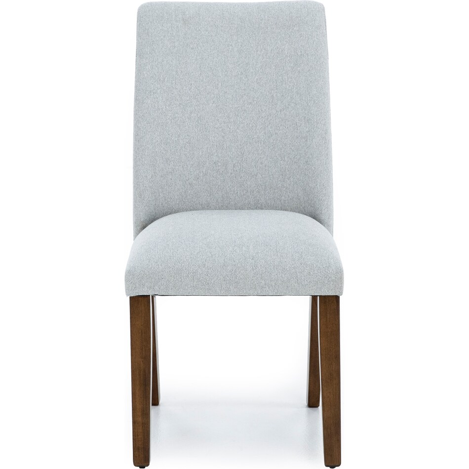 ashy light gray polyester inch standard seat height side chair   