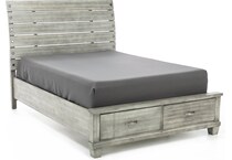 ashy light grey king bed package k  