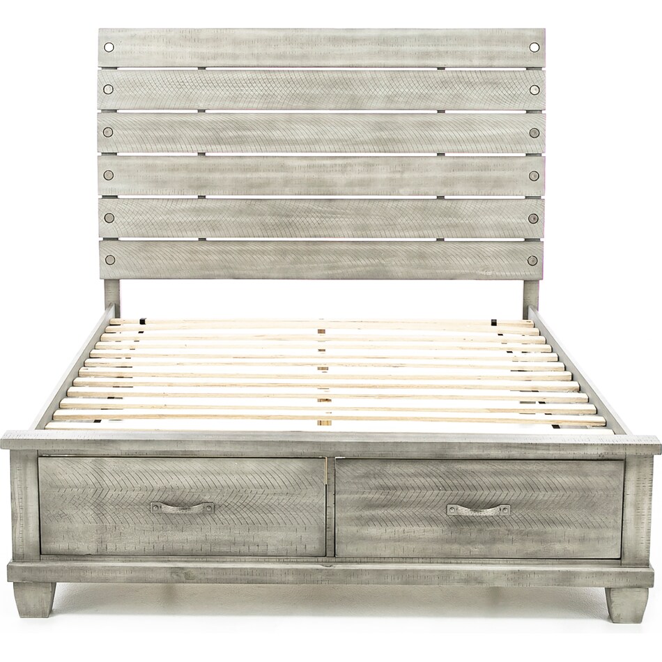 ashy light grey king bed package k  