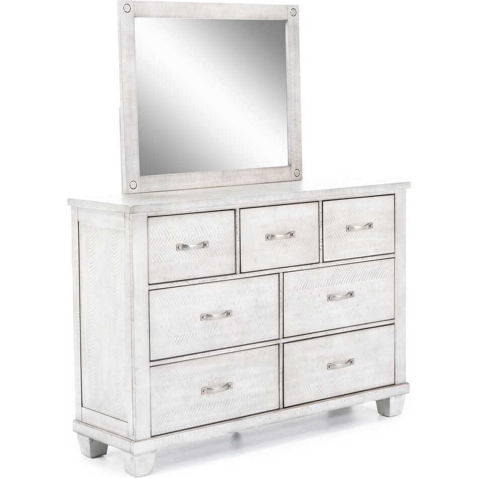 ashy light grey mirror   