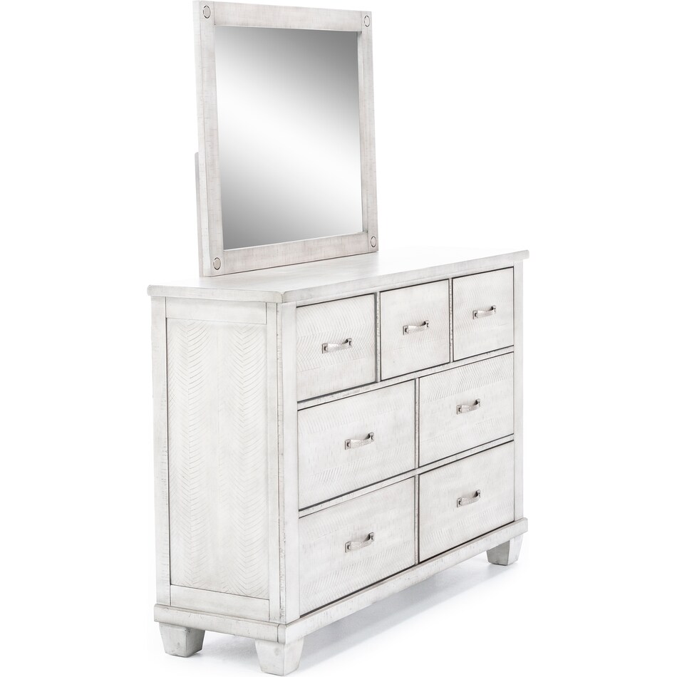 ashy light grey mirror   
