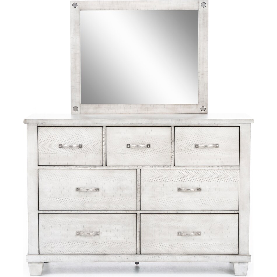 ashy light grey mirror   