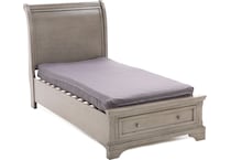 ashy light grey twin bed package tpk  