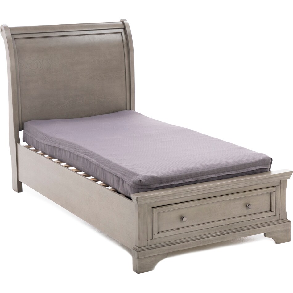 ashy light grey twin bed package tpk  